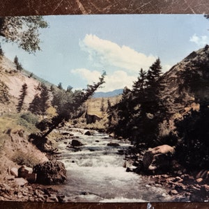 La rivière Gardner - Parc national de Yellowstone, Wyoming - Carte postale ancienne