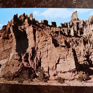 Cartão Postal Thr Holy City visto da estrada para Yellowstone - Vintage