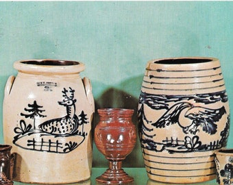 Gres Bennington en el Museo Bennington - Bennington, Vermont - Postal vintage de 1983