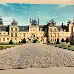 Fontainebleau - Cour du Cheval Blanc - Carte postale ancienne