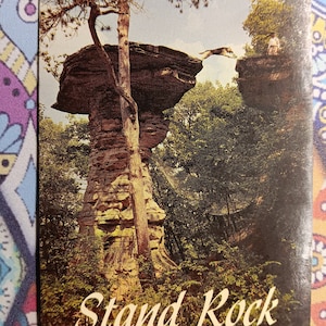 Stand Rock - Dells of Wisconsin River - Vintage Postcard
