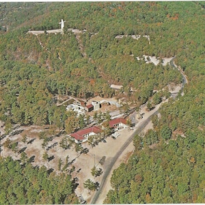 Arkansas Ozarks at Eureka Springs - Three Sacred Projects of Elna M Smith Foundation - Vintage Postcard