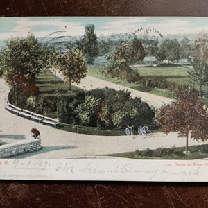 Scène à River View Park - Quincy, Illinois - Carte postale vintage 1907