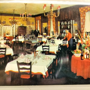 The Colonial Room - General Washington Inn - Frederickburg, Virginia - Cartão postal vintage