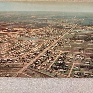 Veduta aerea di Leigh Acres, Florida - Cartolina d'epoca