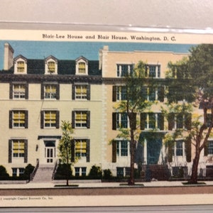 Blair-Lee e Blair House - Washington, DC - Cartolina d'epoca