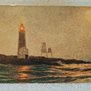 Tableau Light House - Carte postale vintage