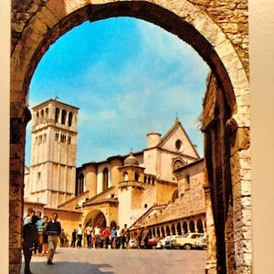 Assise - Basilique San Francesco - Carte postale vintage