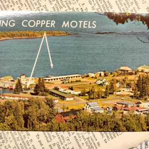 Keweenaw Countykuschelin-Oberste Halbinsel - Vintage Postkarte