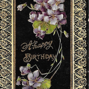 Happy Birthday - Vintage Postcard