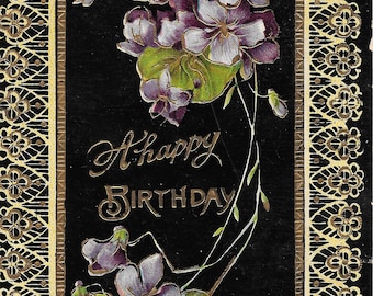 Happy Birthday - Vintage Postcard