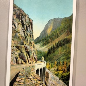 Cartão Postal Golden Gate Canyon - Parque Yellowstone - Vintage