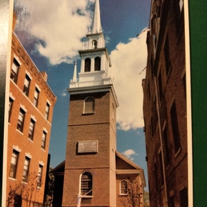 Old North Church - Salem Street - Boston, Massachusetts - Vintage Postcard