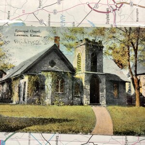 Episcopal Chapel - Lawrence, Kansas - 1943 Vintage Postcard