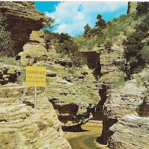 The Narrows - Williams Canon alla Grotta dei Venti - Manitou Springs, Colorado - Cartolina d&#39;epoca