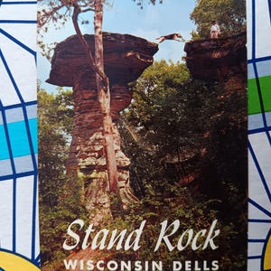 Stand Rock - Dells of Wisconsin River - Vintage Postcard