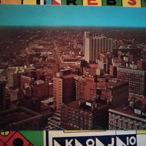 Vue du haut du bâtiment de la Bank of Georgia - Atlanta, Géorgie - Carte postale vintage