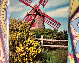 The Old Windmill at Nantucket, Massachusetts - 1967 Vintage Postcard