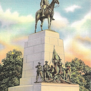 Virginia State Memorial- Gettysburg, Pensilvania - Postal Vintage