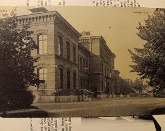 Lasarettet - Gefle - Szwecja - 1907 Vintage pocztówka
