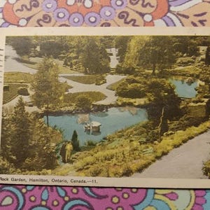 Rock Garden - Hamilton - Ontario, Canada -  1951 Vintage Postcard