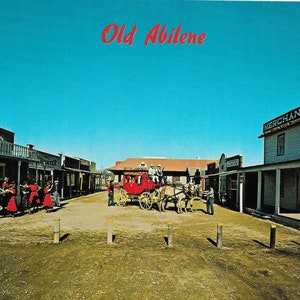 Old Abilene, Kansas - 1971 Vintage Postcard