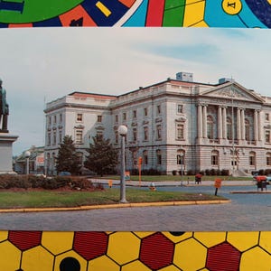 Bâtiment fédéral - Macon, Géorgie - Carte postale ancienne