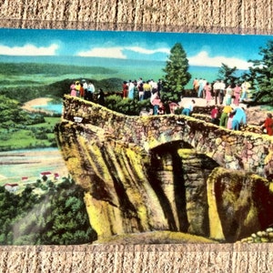 Lovers Leap - in Rock City Gardens auf Lookout Mountain - Vintage Postkarte