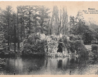 Namur - Parc Louise-Marie Vue Interieure - Vintage Postcard