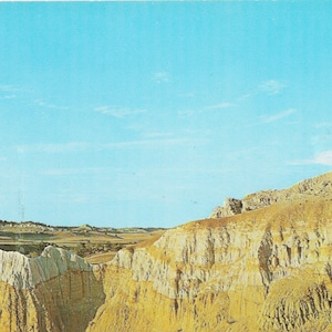 Cartão Postal Slim Buttes perto de Buffalo, Dakota do Sul - Vintage