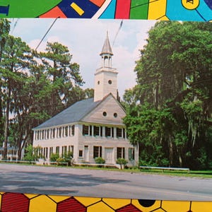 Midway Church - Midway, Georgia - Vintage Postkarte