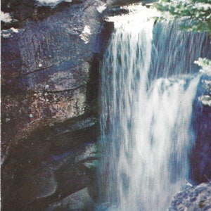 Screw Augur Falls  - Grafton, Maine - 1955 Vintage Postcard