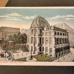 City Hall & Annex - Boston, Massachusetts - Vintage Postcard