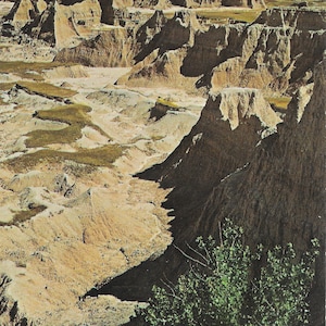 The Bad Lands, South Dakota - Vintage Postcard