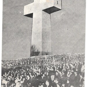 La Croce della Pace - Bald Knob Mountain - Makanda, Illinois - Cartolina d'epoca