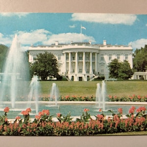 Das Weiße Haus - Washington, DC - Vintage Postkarte
