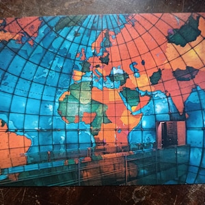 Mapparium - Eastern Hemisphere - The Christian Science Publishing Society - Boston, Massachusetts - Vintage Postcard