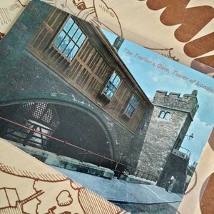 Cartão Postal The Traitor's Gate - Torre de Londres - Vintage