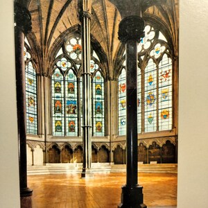 Cartão Postal Abadia de Westminster - The Chapter House Vintage