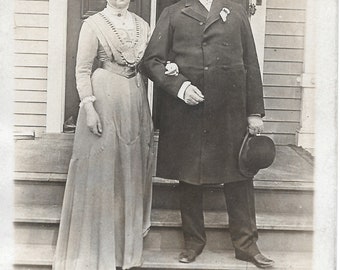 Bishop & Lady von Scheele - Representative of the King of Sweden - Augustana Jubilee - 1910 Vintage Postcard