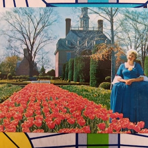 Le jardin du palais du gouverneur - Williamsburg, Virginie - Carte postale ancienne de 1973