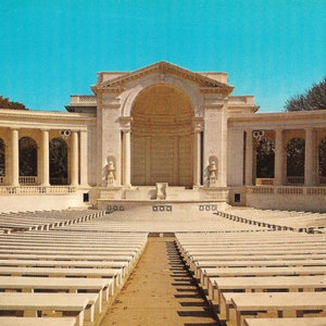 Anfiteatro Memorial de Arlington - Arlington, Virginia - Postal Vintage