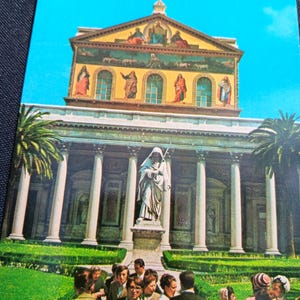 Roma - Basilique Saint-Paul-hors-les-Murs - Carte postale vintage