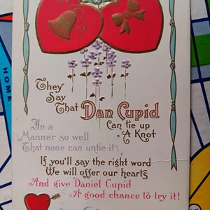 They Say That Dan Cupid Can Tie up a Knot - 1916 Vintage Postcard
