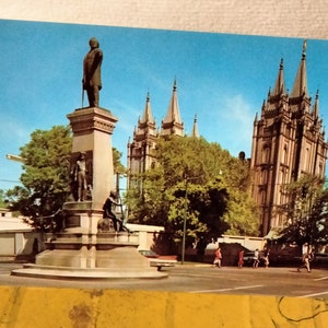 Monument Brigham Young - Salt Lake City, Utah - vintage