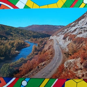 Highway US 40 - Le long de la rivière Yampa entre Steamboat Springs et Craig, Colorado - Carte postale ancienne
