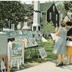 Wickford Art Festival - Wickford - North Kingston, Rhode Island - Stara pocztówka