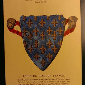 Abadia de Westminster - Corredor Norte - Luís IX - Rei da França - Cartão Postal Vintage