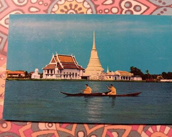 Chedi Klang Nam - at the Mouth of Chao Phya River - Bangkok, Thailand - Vintage Postcard
