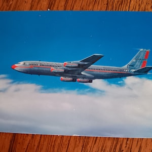American Airlines - 707 Jet Flagship - Carte postale vintage